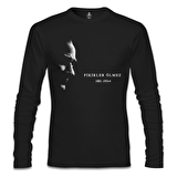 Atatürk - Fikirler Ölmez Siyah Erkek Sweatshirt