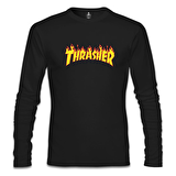 Thrasher Siyah Erkek Sweatshirt