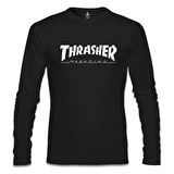 Thrasher Magazine Siyah Erkek Sweatshirt