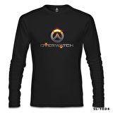 Overwatch - Logo Siyah Erkek Sweatshirt