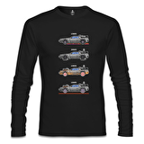 Back to the Future - Kronoloji Siyah Erkek Sweatshirt