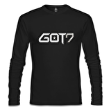 G.O.T7 - Logo Siyah Erkek Sweatshirt