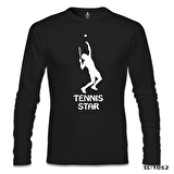 Tenis Star Siyah Erkek Sweatshirt