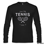Tenis - Love It Siyah Erkek Sweatshirt