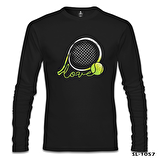 Tenis - Love the Ball Siyah Erkek Sweatshirt