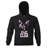 Fight Club - Smoky Siyah Erkek Kapşonlu