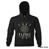 Vikings - Floki Siyah Erkek Kapşonlu