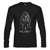 One Throne - Rule Them All Siyah Erkek Sweatshirt