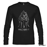 One Throne - Rule Them All Siyah Erkek Sweatshirt