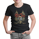 Motosiklet - Rebel Siyah Çocuk Tshirt