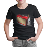Gitar - Fender 1 Siyah Çocuk Tshirt