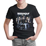 Teen Wolf Siyah Çocuk Tshirt