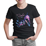 Lady Gaga - Motorcycle Siyah Çocuk Tshirt