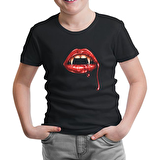 Vampir Siyah Çocuk Tshirt