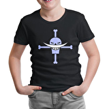 One Piece - Roger Siyah Çocuk Tshirt