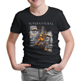 Supernatural - Winchester Siyah Çocuk Tshirt
