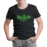 Minecraft - Creepers Siyah Çocuk Tshirt