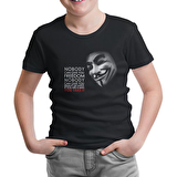 Vandetta - Freedom Siyah Çocuk Tshirt
