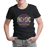AC DC - Rock or Bust Siyah Çocuk Tshirt