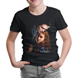 Twilight Siyah Çocuk Tshirt