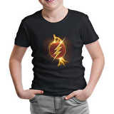 Flash - Lightening Siyah Çocuk Tshirt