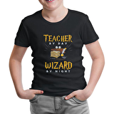 Teacher by Day Öğretmenler Günü Siyah Çocuk Tshirt