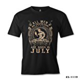 Burç Yengeç- Born in July Siyah Erkek Tshirt