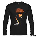 Eric Clapton Siyah Erkek Sweatshirt