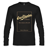 Eric Clapton and His Band Siyah Erkek Sweatshirt