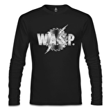 WASP Logo - Siyah Erkek Sweatshirt