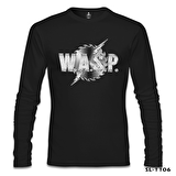 WASP Logo - Siyah Erkek Sweatshirt