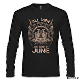 Burç İkizler - Born in June Siyah Erkek Sweatshirt