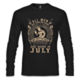 Burç Yengeç- Born in July Siyah Erkek Sweatshirt