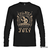 Burç Yengeç- Born in July Siyah Erkek Sweatshirt