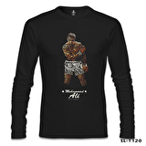 Muhammad Ali - Hard Punch Siyah Erkek Sweatshirt
