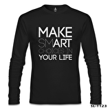 Yazı - Smart Siyah Erkek Sweatshirt