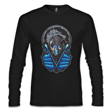 Mortal Combat - Sub Zero Siyah Erkek Sweatshirt