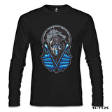 Mortal Combat - Sub Zero Siyah Erkek Sweatshirt