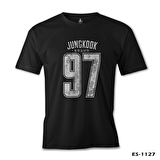 BTS -  Jungkook 97 Siyah Erkek Tshirt