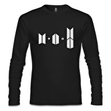 BTS -  Bts + Army Siyah Erkek Sweatshirt