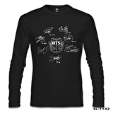 BTS -  Signs Siyah Erkek Sweatshirt