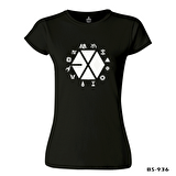 EXO - Exo Land Siyah Bayan Tshirt