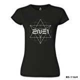 2NE1 - Crush Siyah Bayan Tshirt