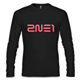 2NE1 - Logo Siyah Erkek Sweatshirt