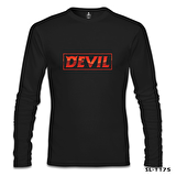 Super Junior - Devil Siyah Erkek Sweatshirt