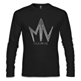 MyName - Logo Siyah Erkek Sweatshirt