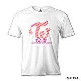 Twice - Logo Beyaz Erkek Tshirt