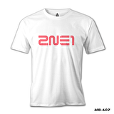 2NE1 - Logo  Beyaz Erkek Tshirt