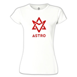 Astro - Logo Beyaz Bayan Tshirt