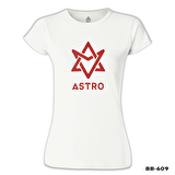 Astro - Logo Beyaz Bayan Tshirt